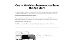 Desktop Screenshot of onetowatchapp.com